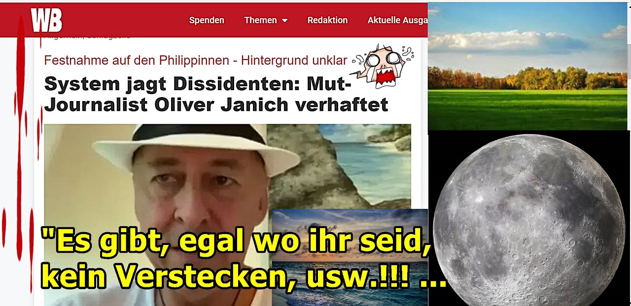 "Es gibt, egal wo ihr seid, einfach kein Entrinnen, usw,!!!“ ...