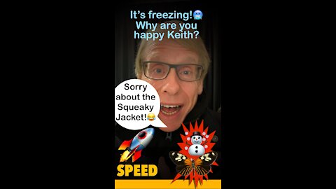 It’s freezing!🥶Why are you happy Keith?