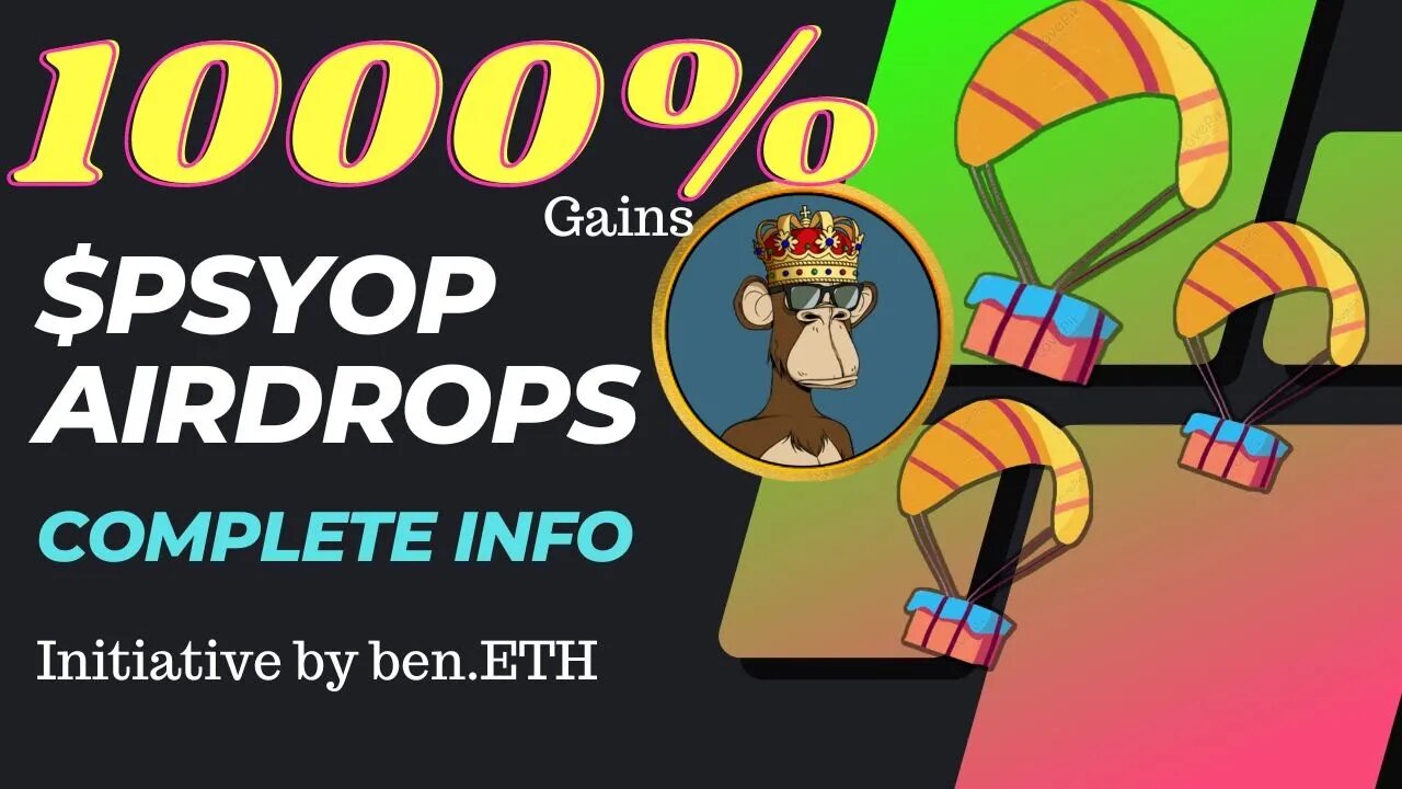 PSYOP Airdrop launch | PSYOP Coin by creator of BEN Crypto | Crypto Airdrop | Please DYOR