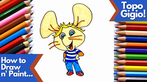 How to draw and paint Topo Gigio