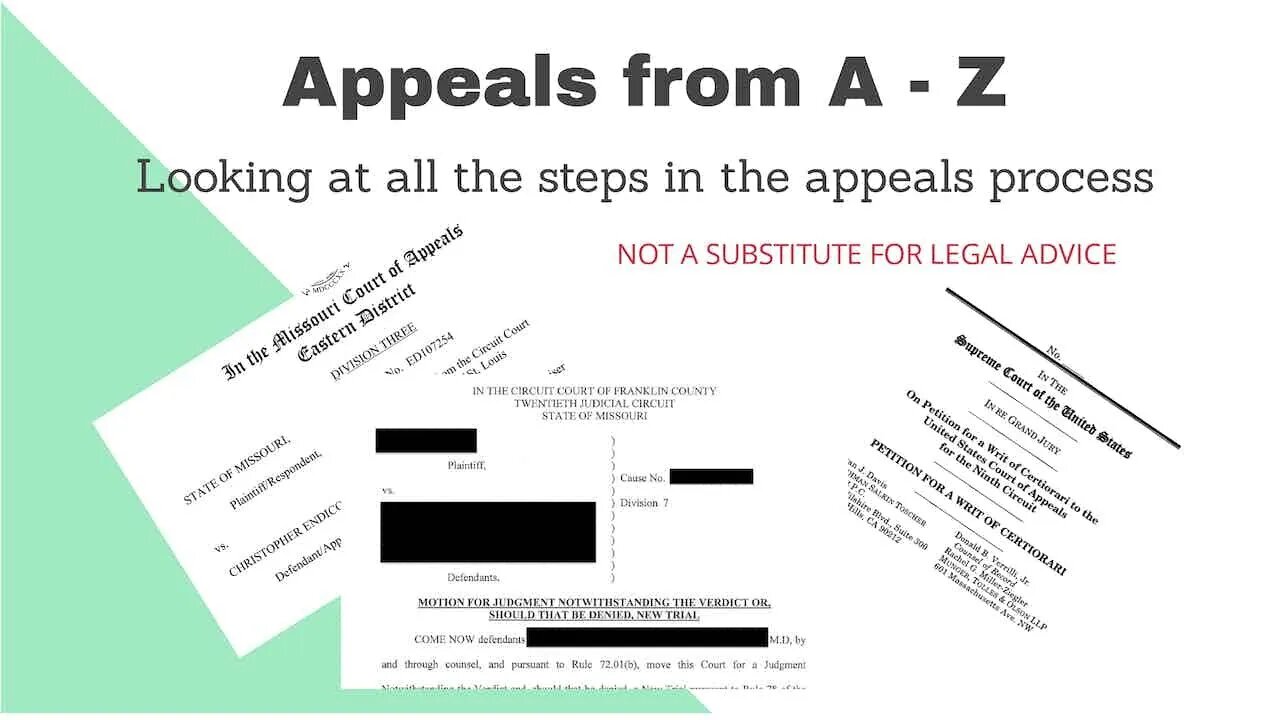 APPEALS from A to Z