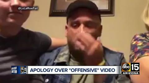 Gilbert man apologizing over offensive sales video