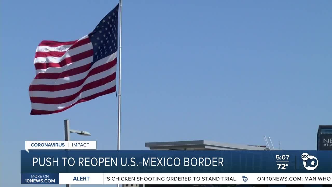 Local officials push to reopen US-Mexico border