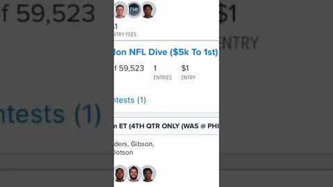 MNF FanDuel Lineups