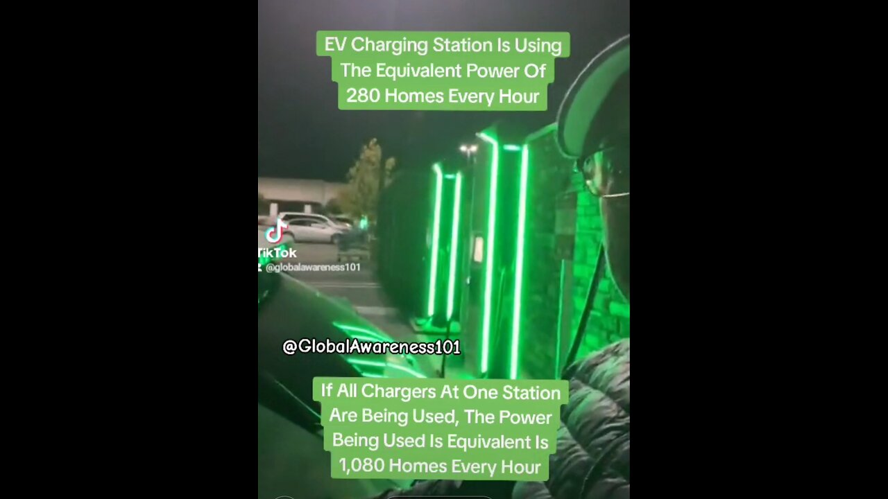 EV Car Charging Station Uses Equivalent Power Of 280 Homes Every Hour