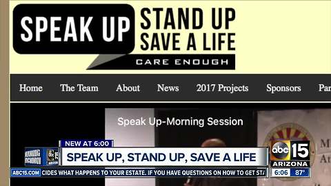 Speak Up, Stand Up, Save a Life aimed to stop teen suicides