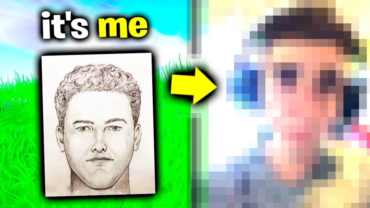 I Drew My Face Reveal - Fortnite