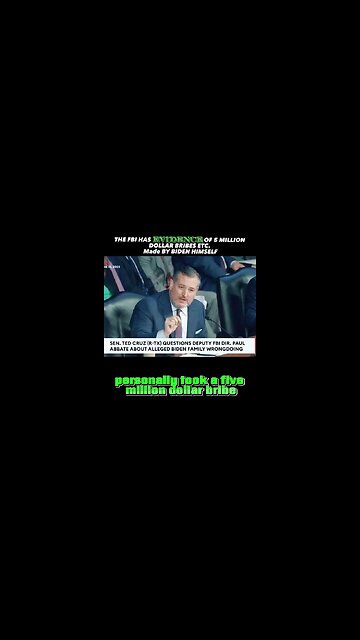 FBI HAS EVIDENCE OF BIDEN BRIBES, TED CRUZ SLAMS THEM!