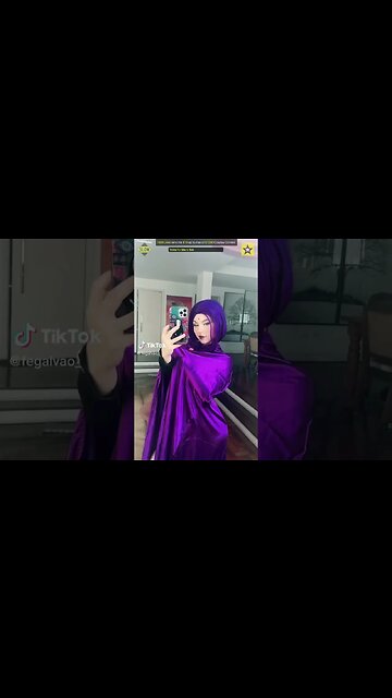 Rate the Best Teen Titan Raven Cosplay Costume - 1K Likes Contest ⭐💜 #shorts