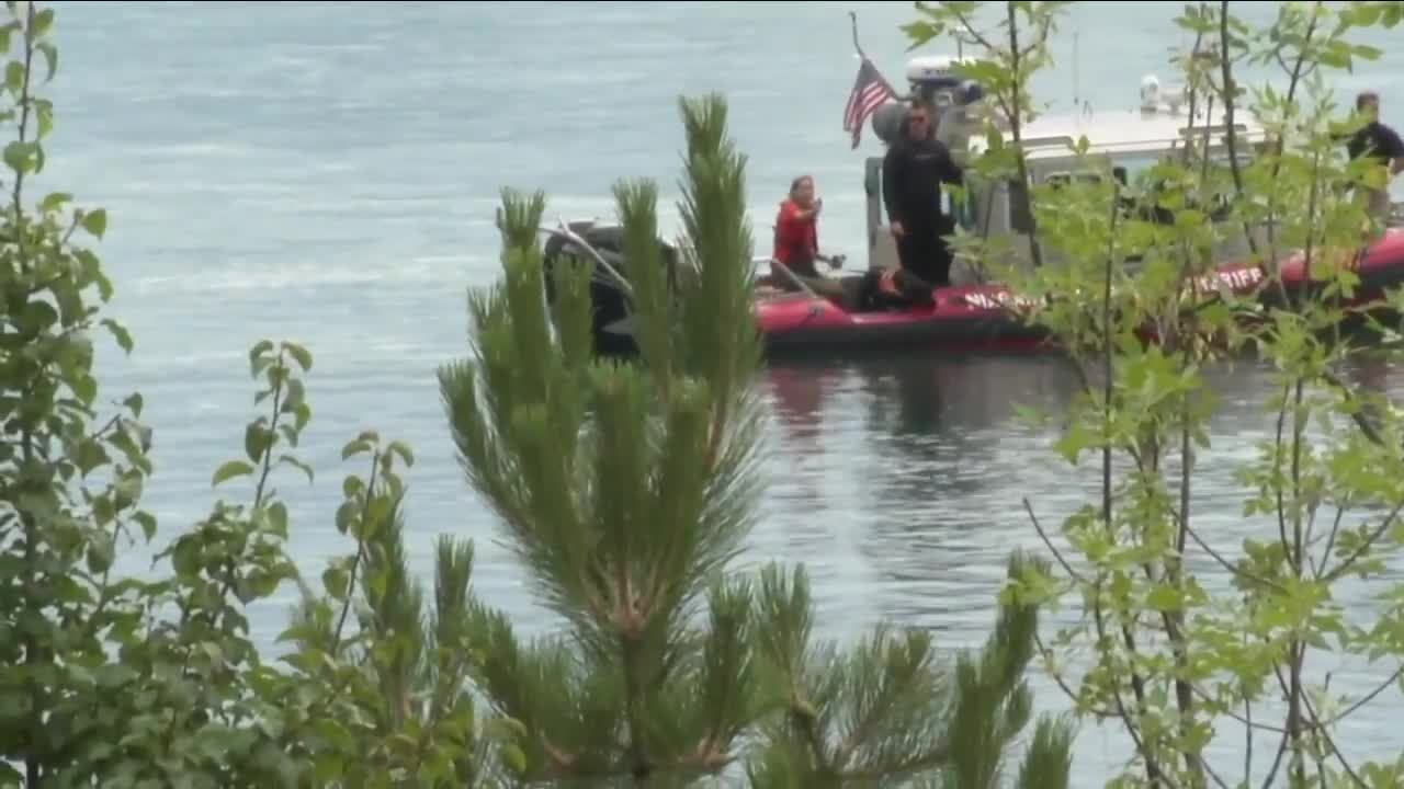 Emergency responders discuss river swimming safety