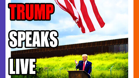 🔴LIVE: Trump Speaks Live At The Border 🟠⚪🟣