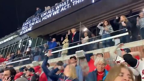 Trump at World Series Game