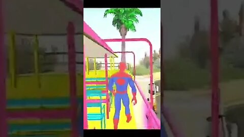 SUPER PULOS NINJAS DO HOMEM-ARANHA DANÇANDO PASSINHOS NO JOGO DE GTA DA CARRETA DA ALEGRIA