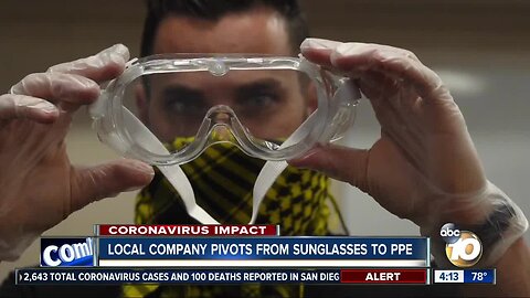 Local company pivots from sunglasses to PPE