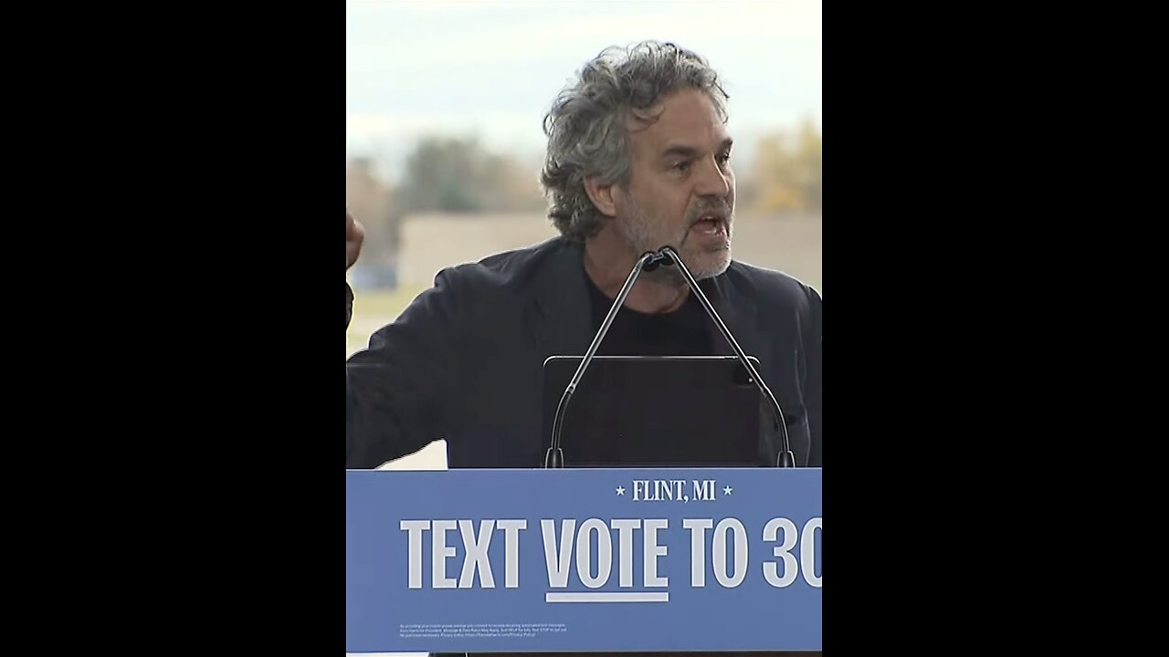 TRILLION vs 3 BILLIONS?! Mark Ruffalo on Trump Immigrants Deportation - Tim Walz Flint MI rally