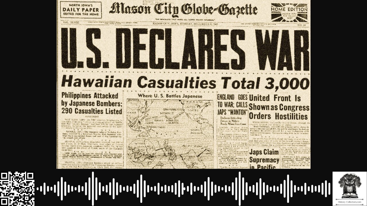 #OnThisDate December 8, 1941 - Infamy Declared