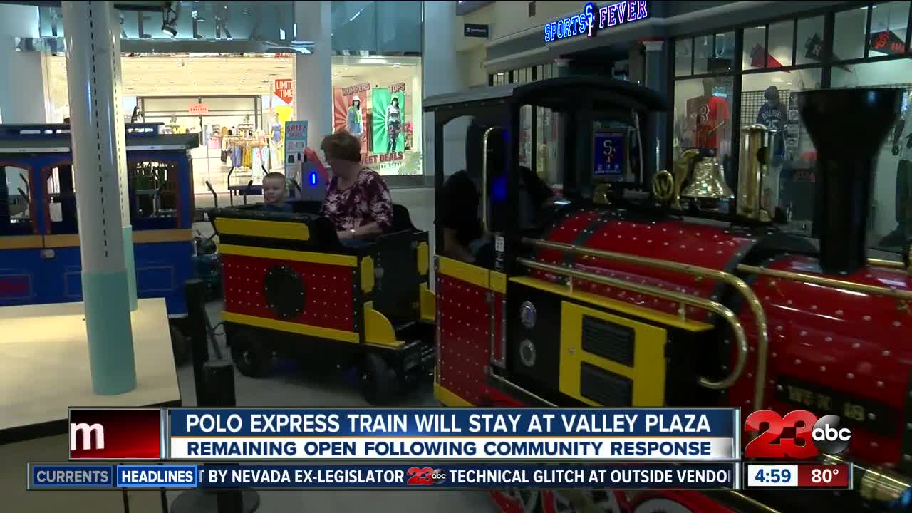 Train at Valley Plaza Mall to remain open