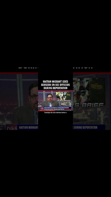 Haitian Migrant Goes Berserk on ICE Officers During Deportation