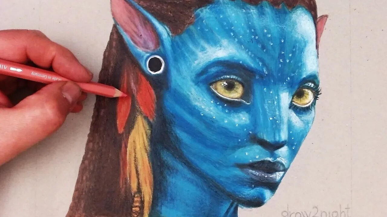 Neytiri Awatar speed drawing