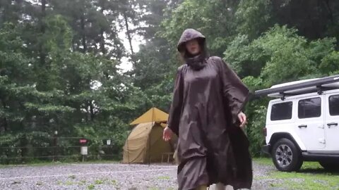 A wet tent in a rainstorm! I spent sweet time alone in the downpourcamping in the rainstormcamping V