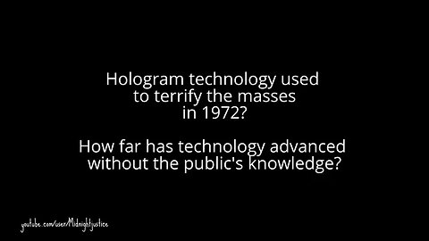 hologram tech in '72