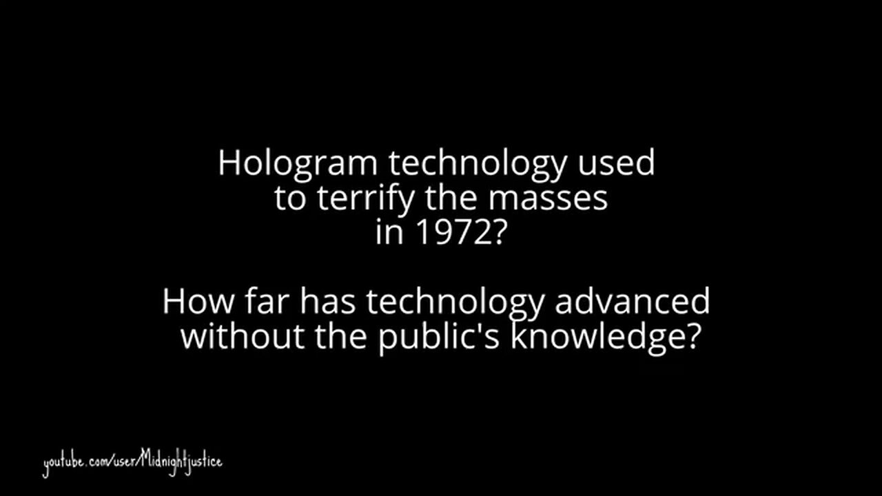 hologram tech in '72