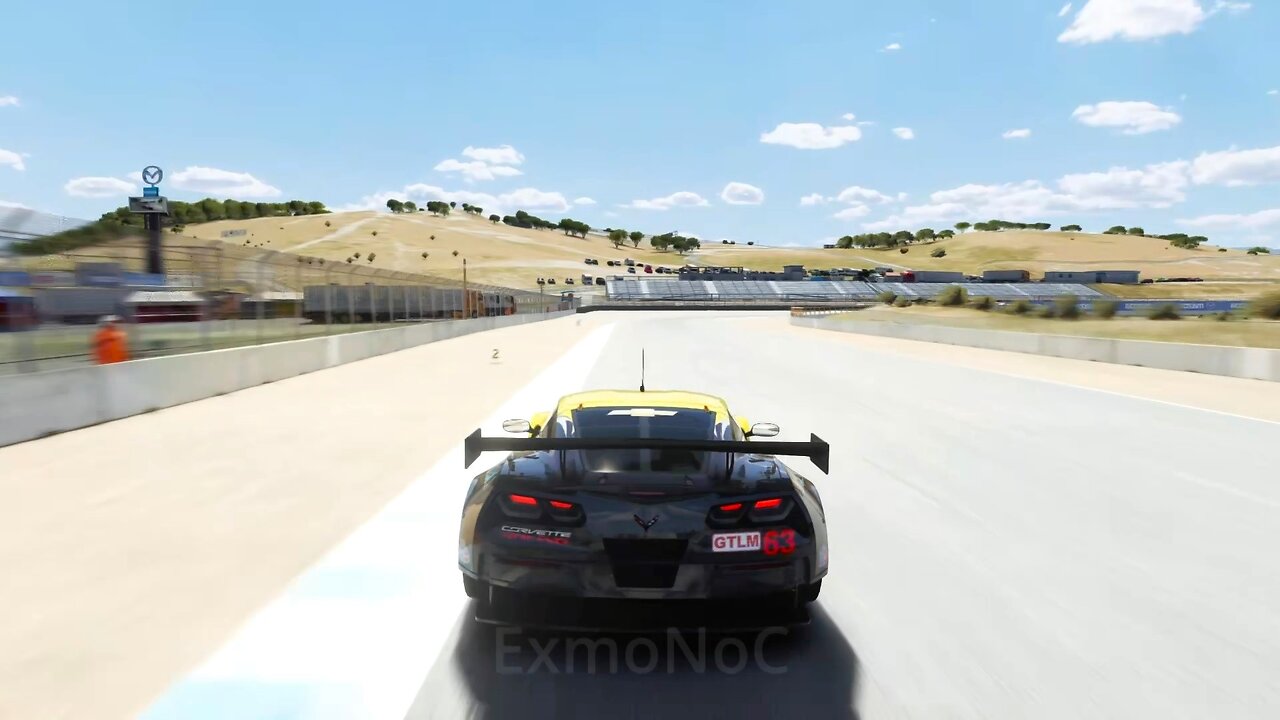 Corvette C7.R GTE V8 Sound at Laguna Seca | Assetto Corsa | Logitech G25