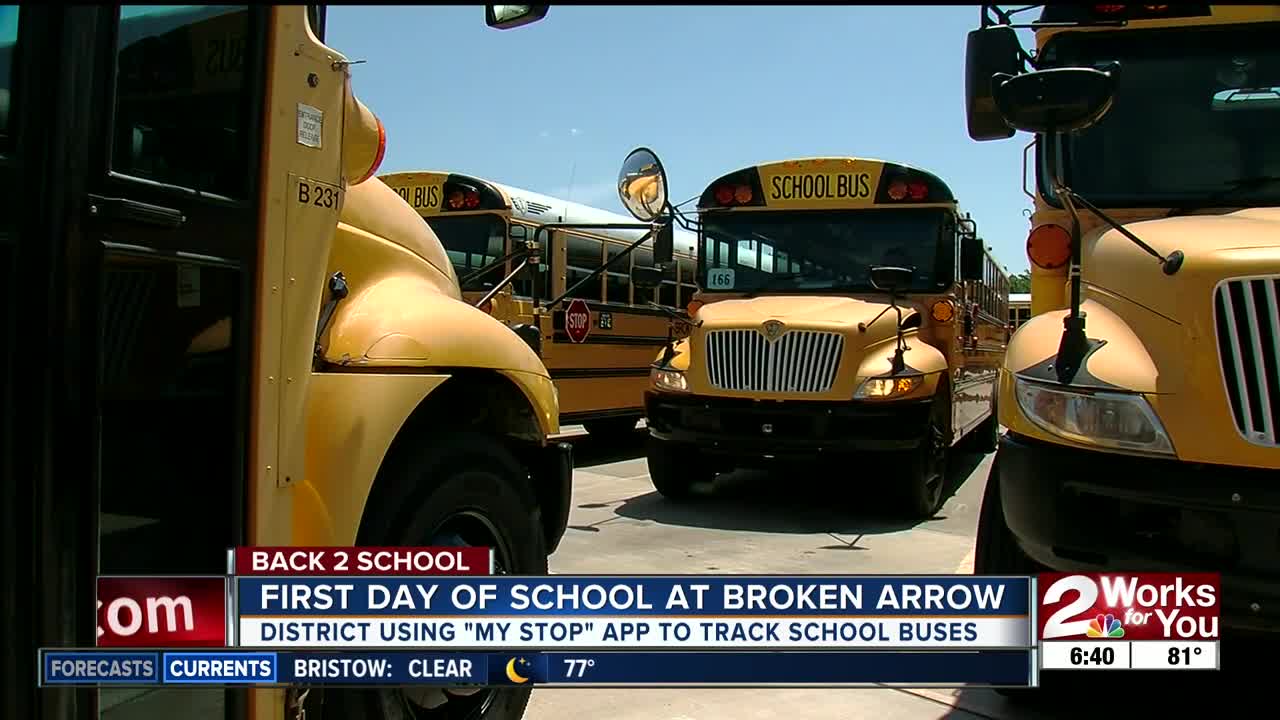 Broken arrow school district using app to track school buses