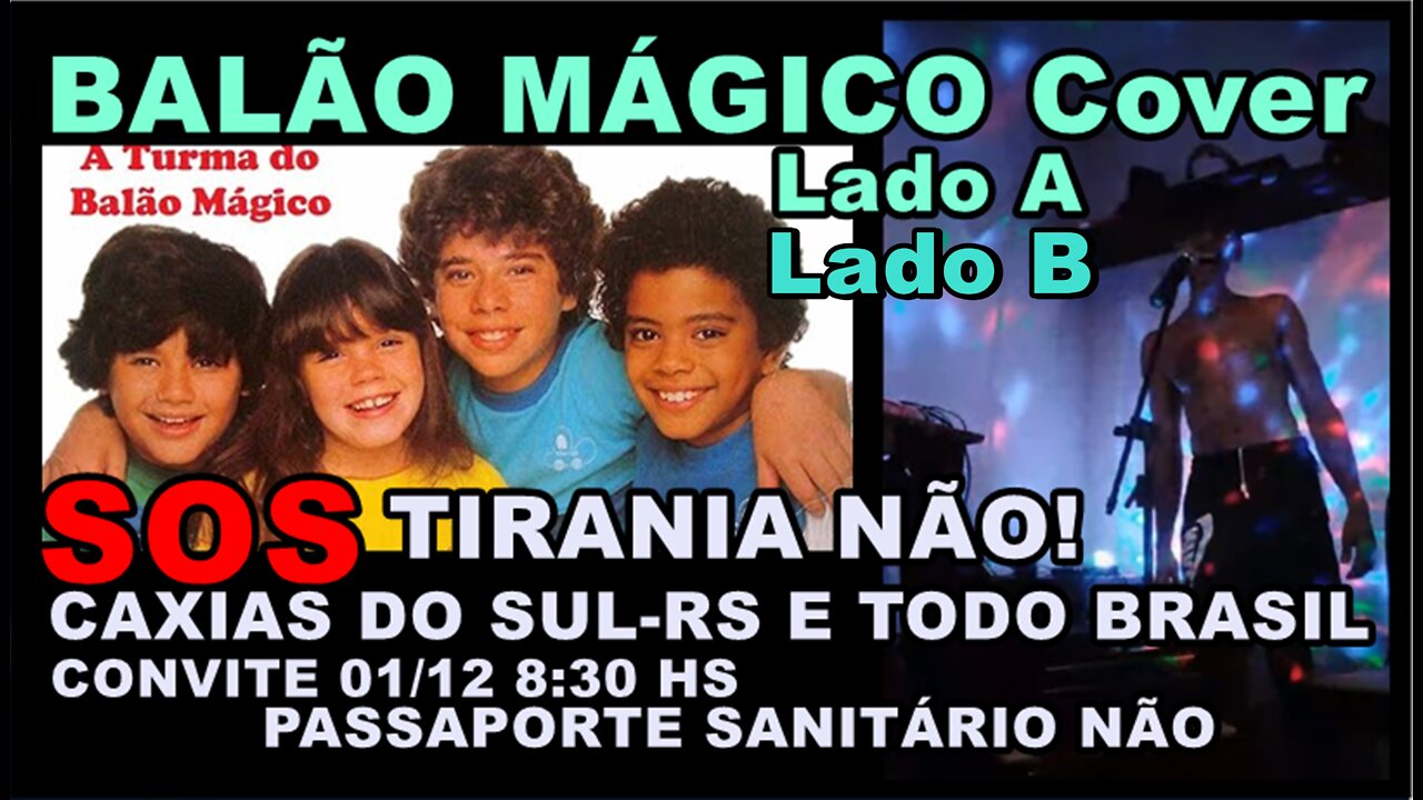 "THE MAGIC BALLOON CLASS" /LP-SIDE A and SIDE B - VACCINE PASSPORT NO! BRAZIL