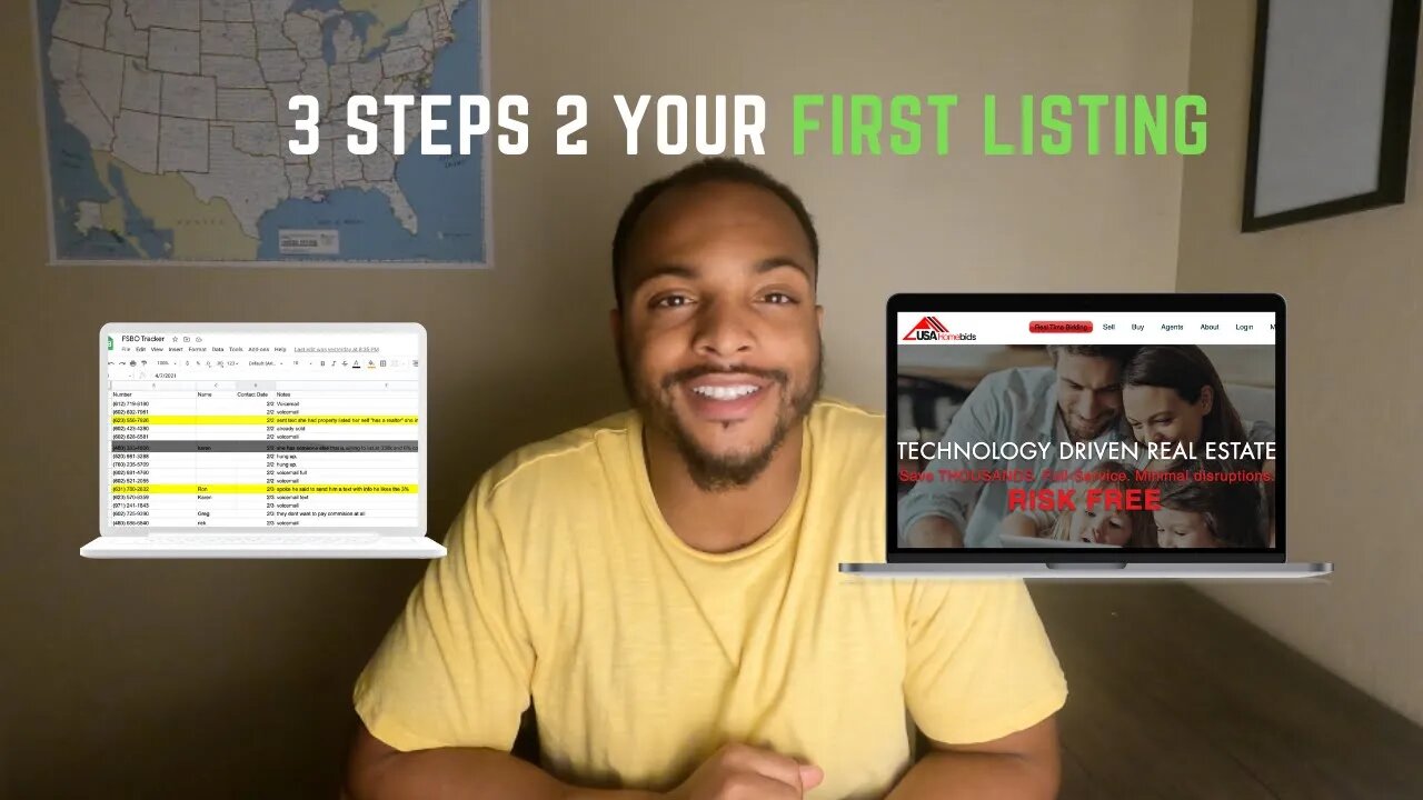 How to Get Your First Listing in 3 Easy Steps! #steps2success #realtorfirstlisting #usahomebids