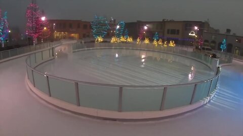 Children get free ice skating lessons at Indian Creek Plaza in Caldwell