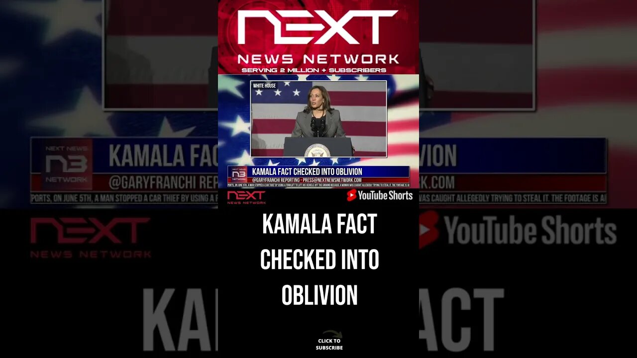 Kamala Fact Checked into OBLIVION #shorts