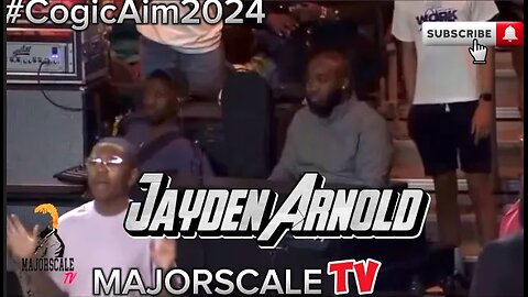 Jayden Arnold "I am free" 🎹moment caught at aim backing @mmoorejr 🔥 #cogicaim2024