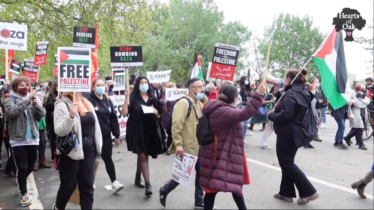 Anti Israel demonstration in London on Saturday 15.5.21