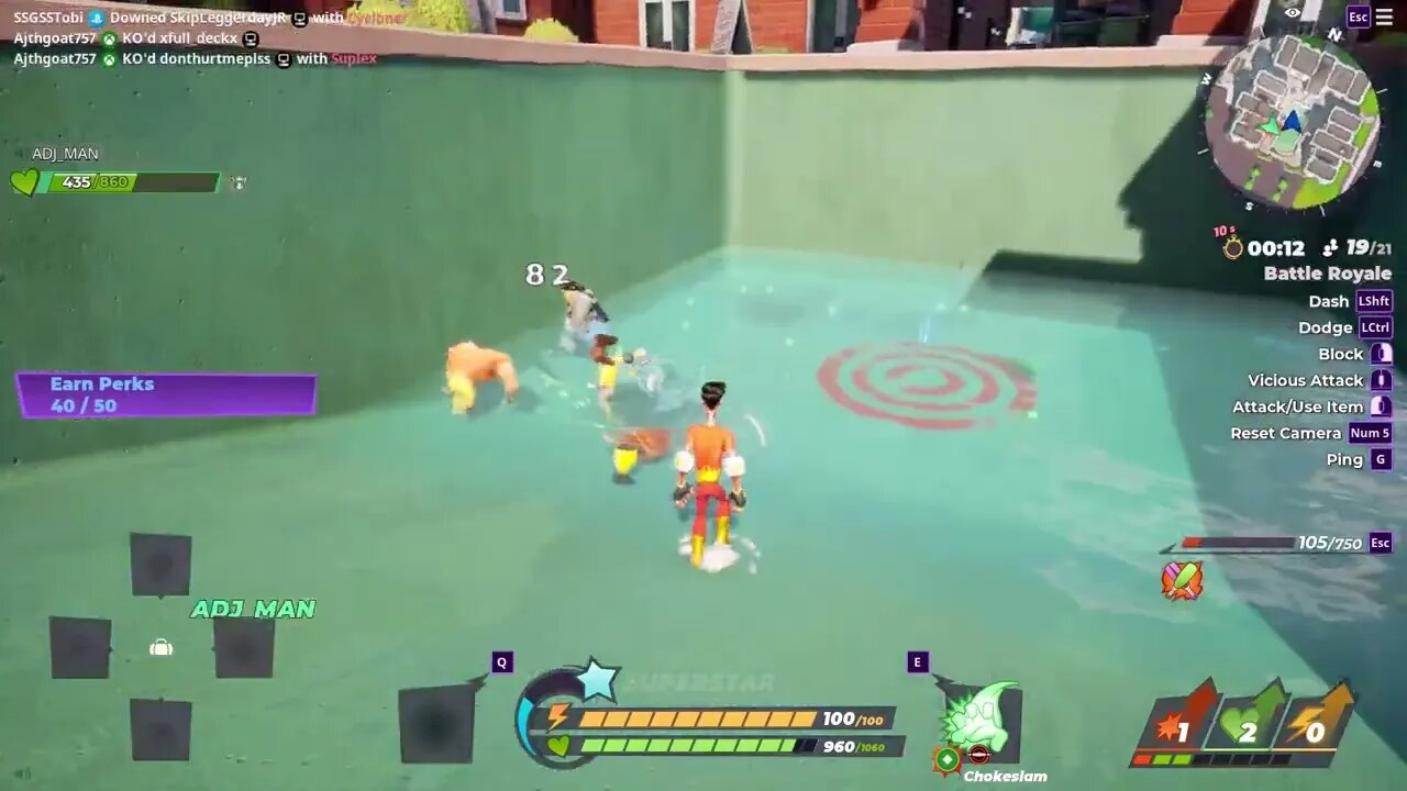 Swimming pools are dangerous (w/ADJ_Man) :Rumbleverse