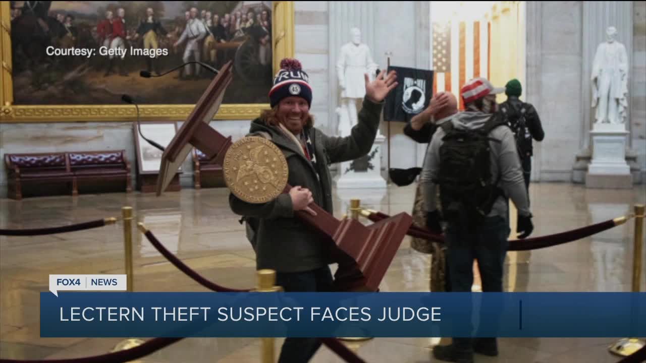 Man who stole lectern faces judge