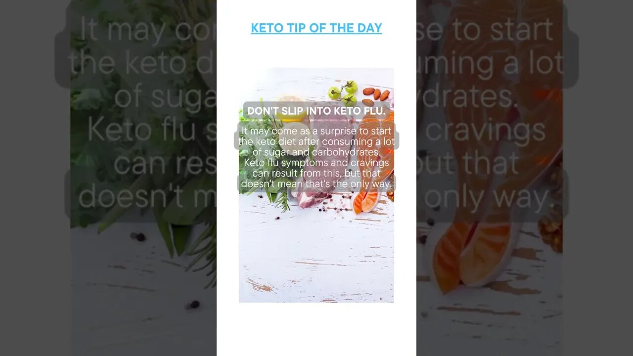 Keto Tip Of The Day - Don't Slip Into Keto Flu