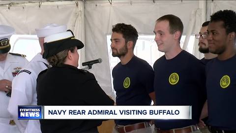 Navy Rear Admiral visiting hometown Buffalo