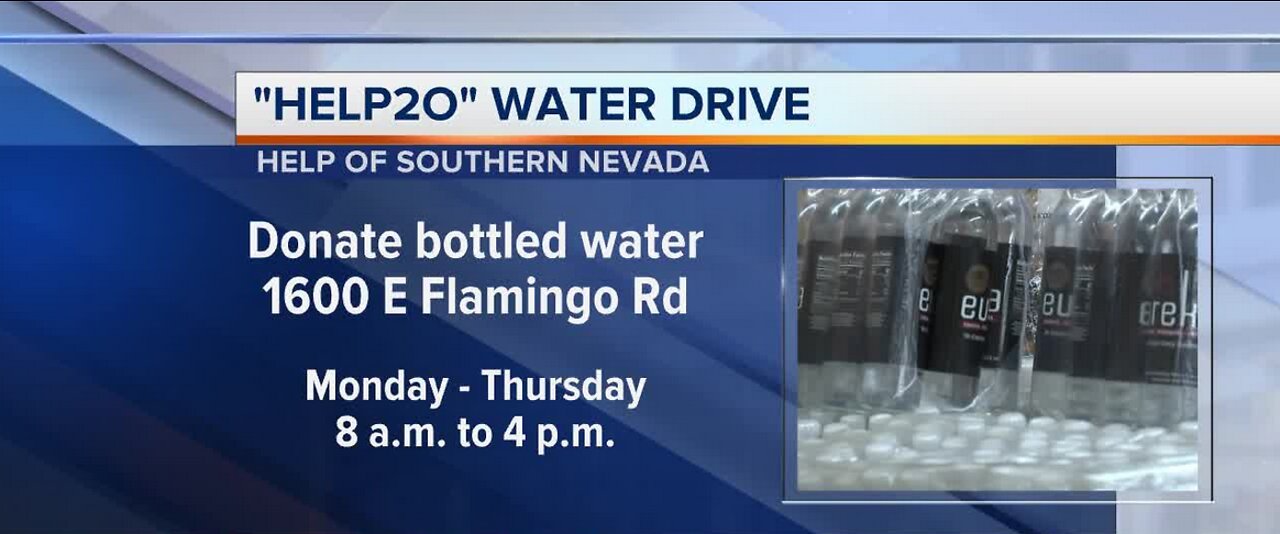 'Help2O' water drive for the homeless community