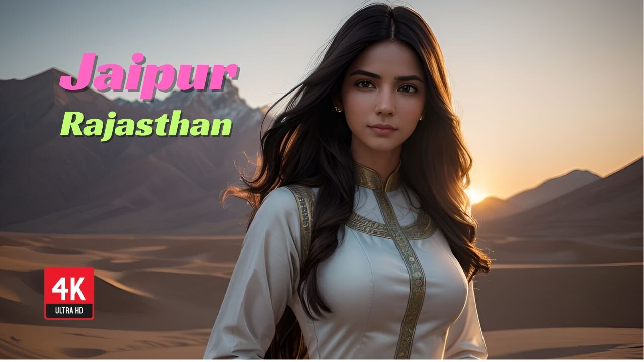 4k Ai Lookbook Girl l Anarkali Allure | Jaipur Rajasthan #ailookbookgirl #aibeauty