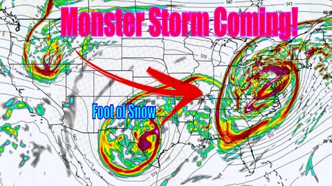 A Very Large & Powerful Monster Storm Is Coming!! - The WeatherMan Plus