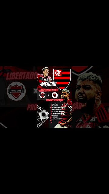 ESCALAÇÃO DO FLAMENGO LIBERTADORES NUBLENSE X FLAMENGO - É TRETA!!! NOTÍCIAS DO FLAMENGO #Shorts