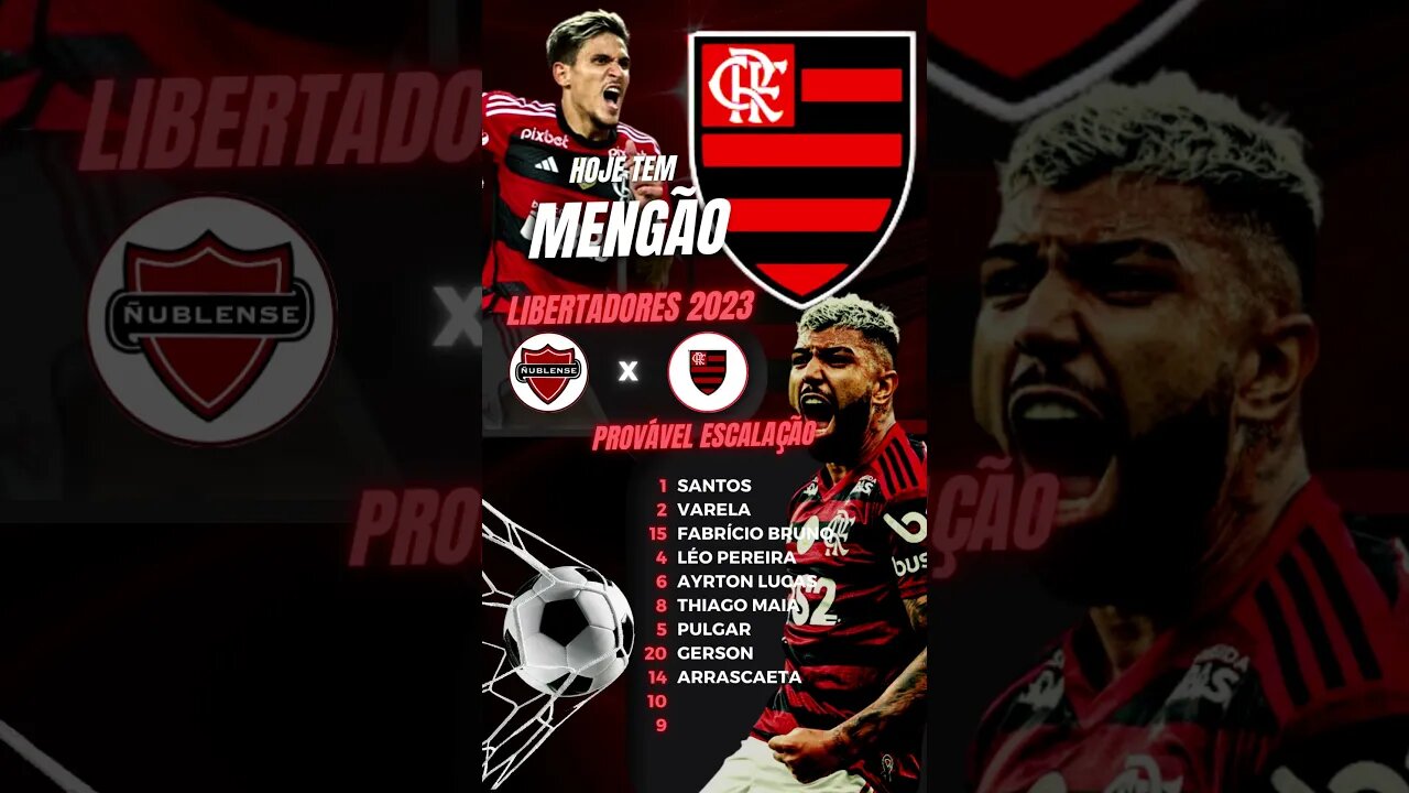 ESCALAÇÃO DO FLAMENGO LIBERTADORES NUBLENSE X FLAMENGO - É TRETA!!! NOTÍCIAS DO FLAMENGO #Shorts