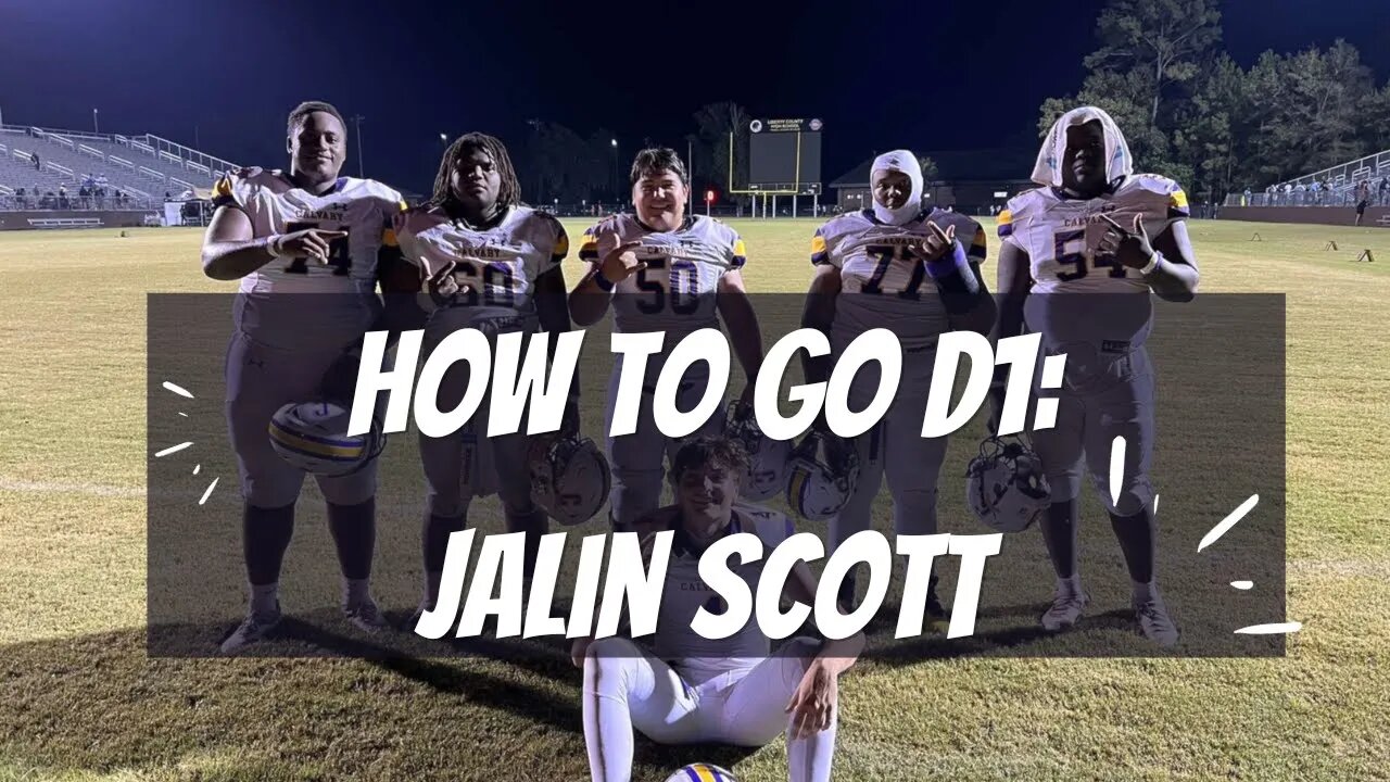 How to Go D1 - Jalin Scott 2023 Recruit Edition (Tips for Undersized Linemen)