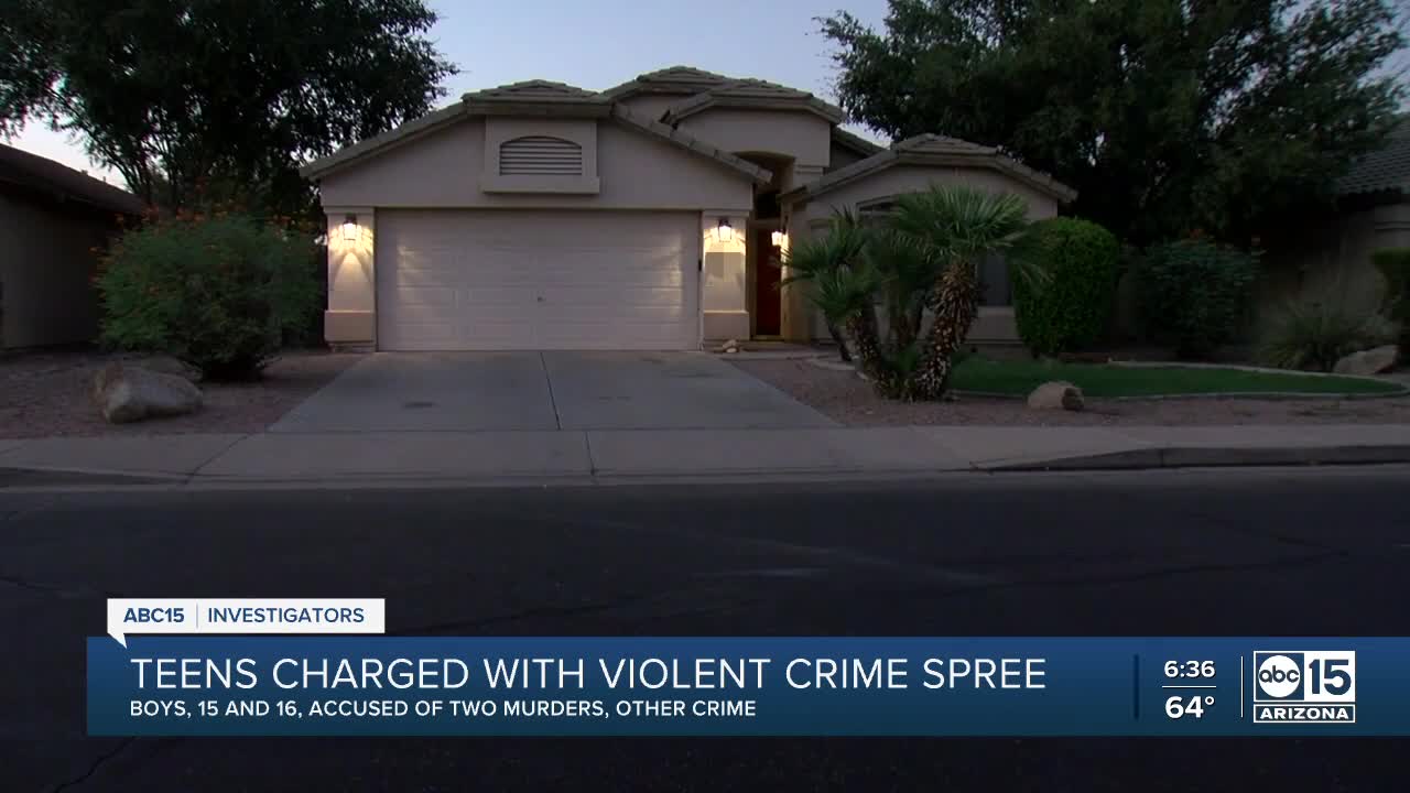 Valley teens accused in crime spree, murders