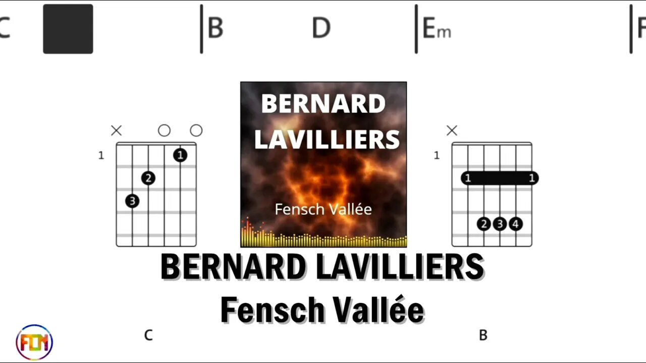 BERNARD LAVILLIERS Fensch Vallée - FCN Guitar Chords & Lyrics HD