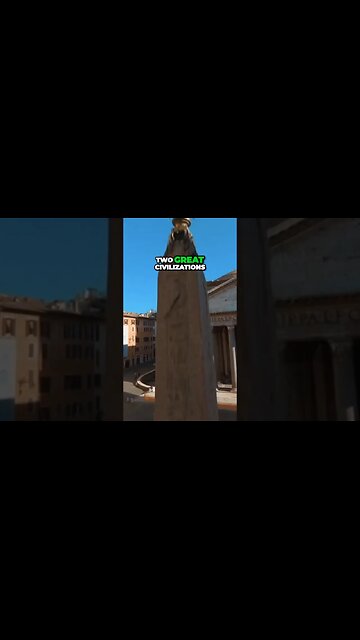 The Ancient Egyptian Obelisk that sits outside the Roman Pantheon 🏛️