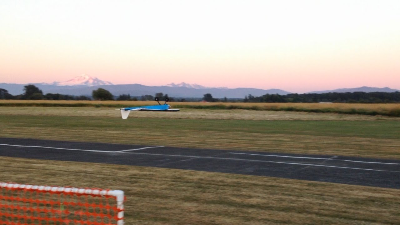 Crazy Flying with a Home Made RC Plane Made of Random Parts