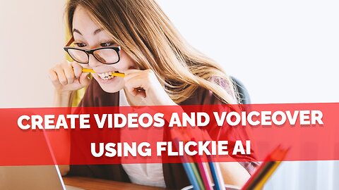 How to create videos and voiceover using flickie ai