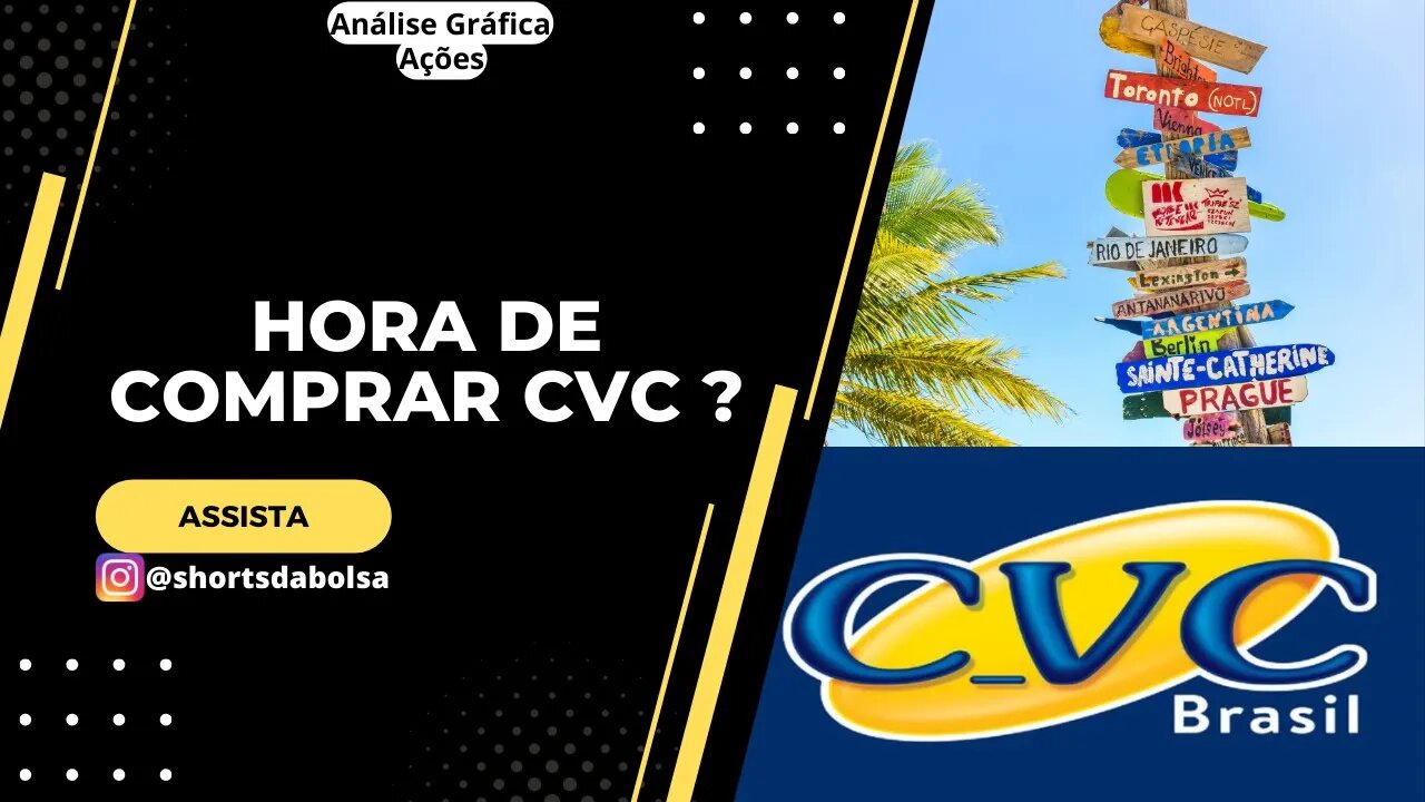 VALE A PENA COMPRAR CVC ? ANÁLISE GRÁFICA HOJE !